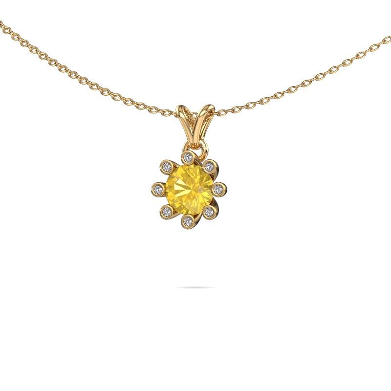 Pendant Carola 3 585 gold yellow sapphire 6 mm