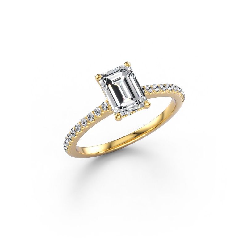 Engagement ring Sophie EME 585 gold lab grown diamond 1.84 crt