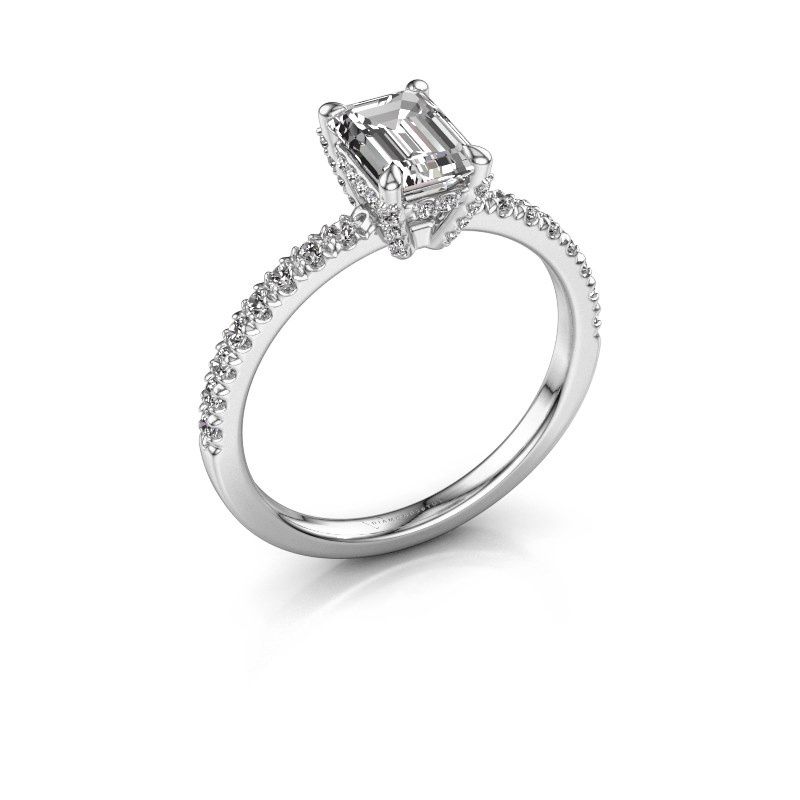 Image of Engagement ring saskia eme 1<br/>585 white gold<br/>diamond 1.514 crt