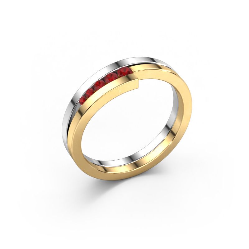 Bague Cato 585 or blanc rubis 2.2 mm