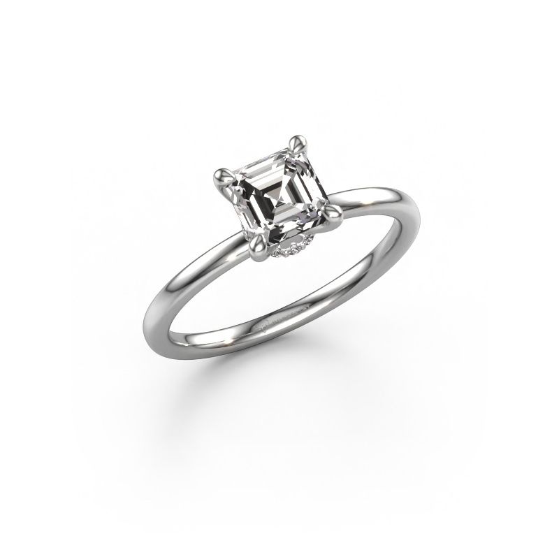 Engagement ring Crystal ASSC 3 585 white gold diamond 1.00 crt