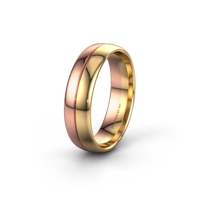 Image of Wedding ring WH0200M36AP<br/>585 rose gold ±6x1.7 mm