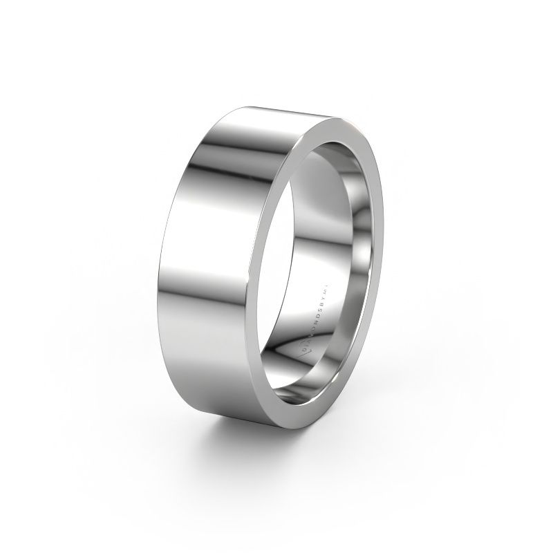 Wedding ring WH0100M17BP 950 platinum ±0.28x0.08 in