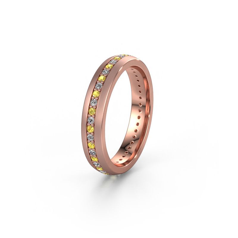 Alliance WH0103L24BM 585 or rose saphir jaune 1.3 mm ±4x2 mm