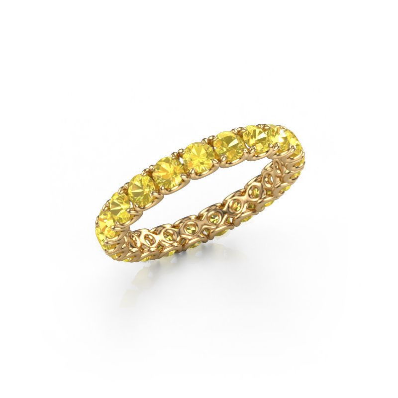 Stackable ring Estee 2.9 585 gold yellow sapphire 2.9 mm