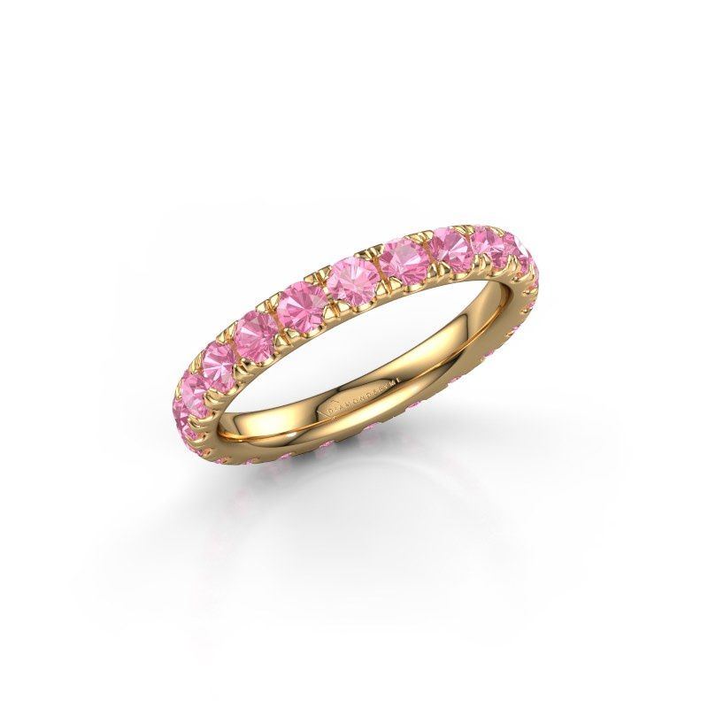 Image of Stackable Ring Jackie 2.7<br/>585 gold<br/>Pink sapphire 2.7 mm