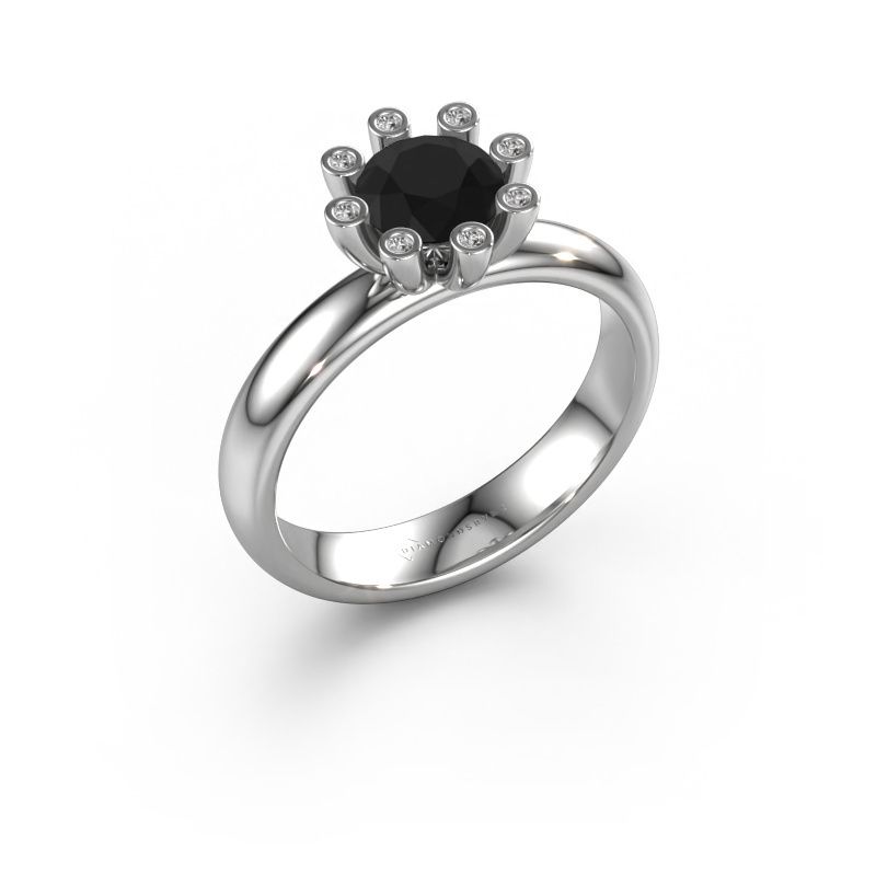 Ring Carola 3 950 Platin Schwarz Diamant 1.00 crt