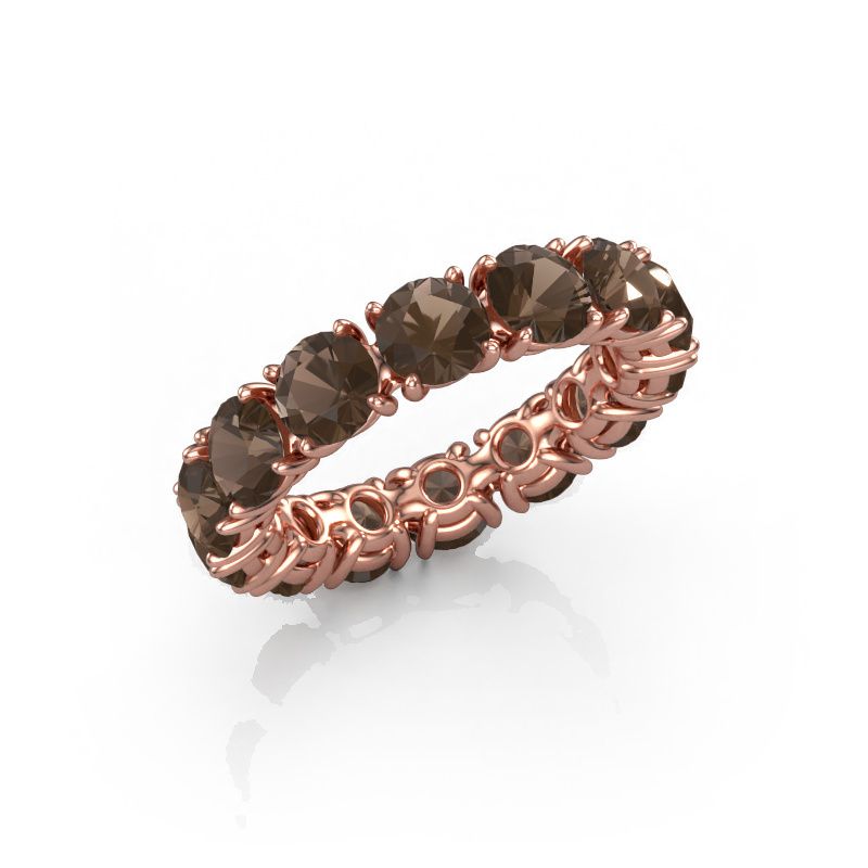 Ring Vivienne 4.7 585 Roségold Rauchquarz 4.7 mm