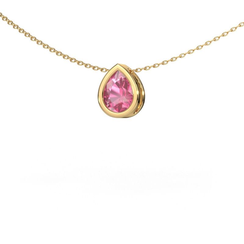 Pendant Lavon PER 585 gold pink sapphire 8x6 mm