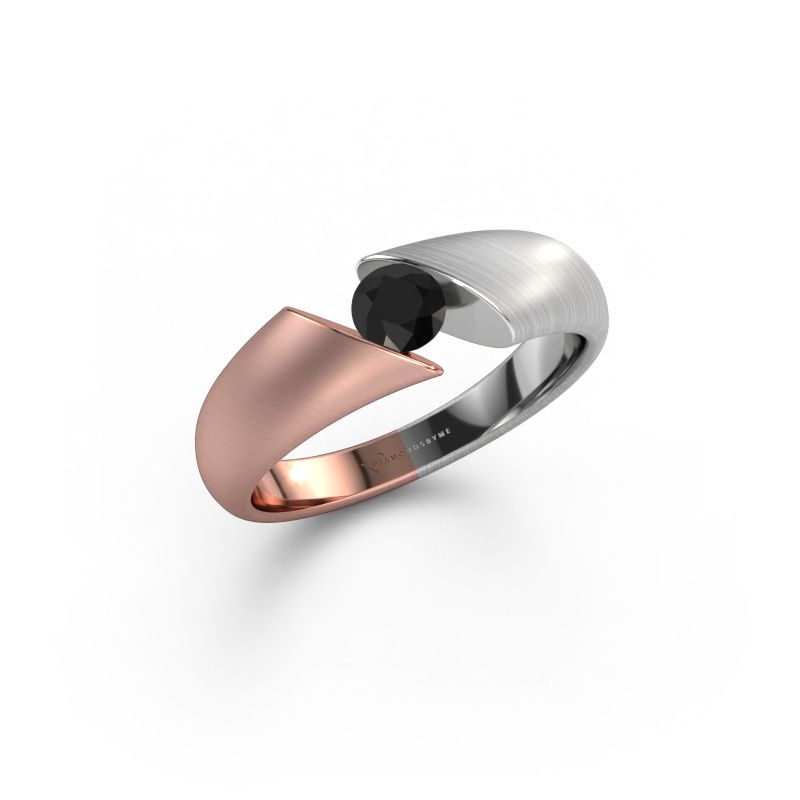 Ring Hojalien 1 585 rose gold black diamond 0.36 crt