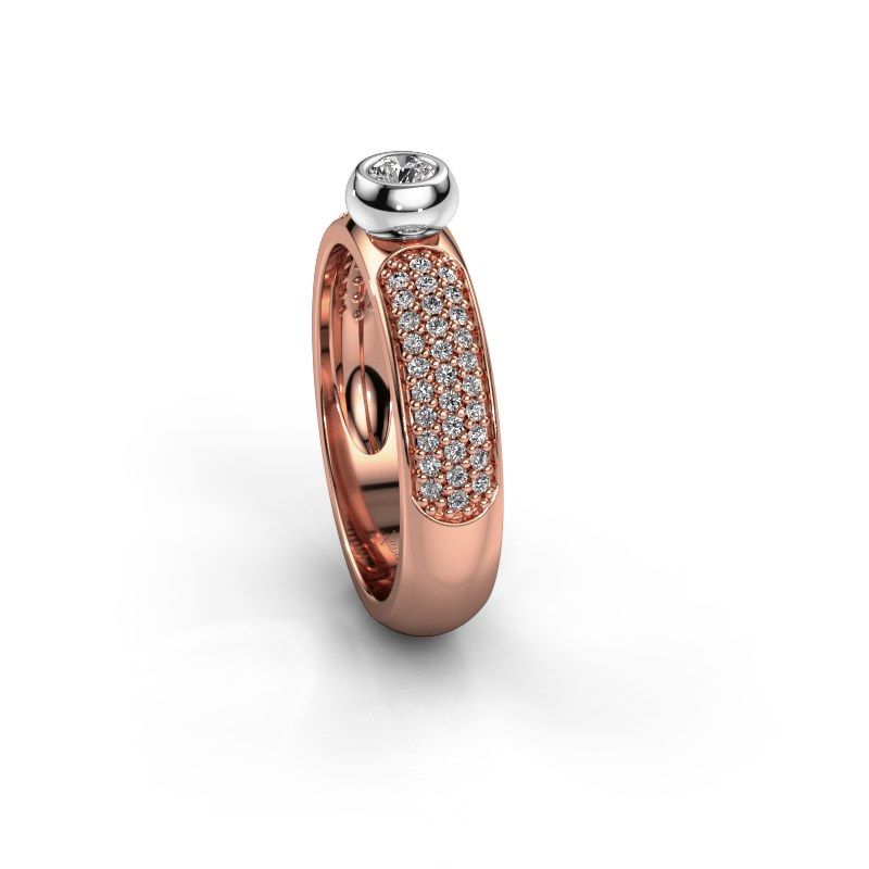 Afbeelding van Belofte ring Benthe 585 rosé goud diamant 0.41 crt