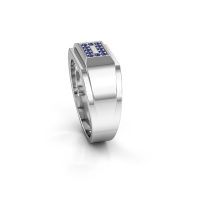 Image de Bague pour homme Roan<br/>585 or blanc<br/>Saphir 1.5 mm