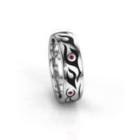 Image of Wedding ring WH3050L26P<br/>585 white gold ±6x2 mm