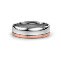 Afbeelding van Trouwring WH0300M36AP 585 witgoud ±6x1.7 mm