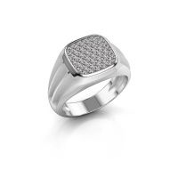 Afbeelding van Pinkring Robbert<br/>585 witgoud<br/>diamant 0.558 crt