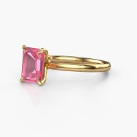Bild von Verlobungsring Crystal Eme 1<br/>585 Gold<br/>Pink Saphir 8x6 mm