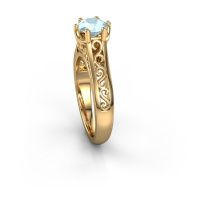 Image of Engagement ring shan<br/>585 gold<br/>Aquamarine 6 mm