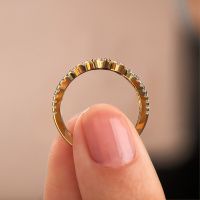 Afbeelding van Ring Karina<br/>585 goud<br/>Roze saffier 1 mm