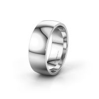 Afbeelding van Trouwring WH0100M28BP 585 witgoud ±8x2 mm