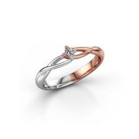 Image of Ring Paulien<br/>585 rose gold<br/>Diamond 0.08 crt