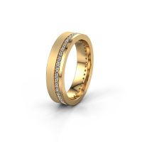 Afbeelding van Trouwring WH0303L15BPM 585 goud zirkonia 1.3 mm ±5x2 mm