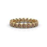 Image of Ring Mariam 0.05 585 gold brown diamond 1.10 crt
