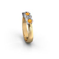 Afbeelding van Ring Lotte 5 585 goud citrien 3 mm