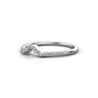 Afbeelding van Aanschuifring SRH0499C10H22<br/>585 witgoud<br/>Lab-grown diamant 0.115 crt