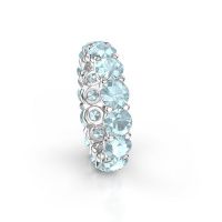 Bild von Ring heddy rnd 5.0<br/>950 Platin<br/>Aquamarin 5 mm