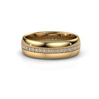 Image of Wedding ring WH0203L36AP<br/>585 gold ±6x1.7 mm<br/>Diamond