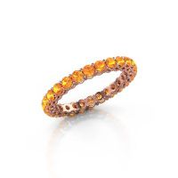 Image of Stackable ring Michelle full 2.4 585 rose gold citrin 2.4 mm