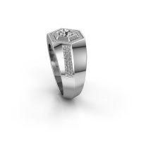 Image of Men's ring sjoerd<br/>585 white gold<br/>Lab-grown diamond 0.73 crt