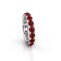 Image of Stackable Ring Jackie 3.7<br/>950 platinum<br/>Ruby 3.7 mm