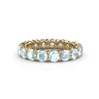 Bild von Vorsteckring heddy rnd 3.7<br/>585 Gold<br/>Aquamarin 3.7 mm
