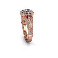 Image of Engagement ring Darla 585 rose gold diamond 1.389 crt