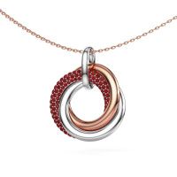 Image of Pendant Helena 2 585 white gold ruby 1 mm