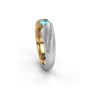 Image of Ring Hojalien 2<br/>585 gold<br/>Blue topaz 4 mm