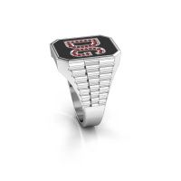 Image of Rolex style ring Stephan 3 585 white gold ruby 1 mm