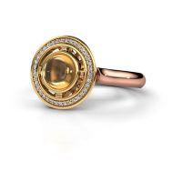 Afbeelding van Ring Salima<br/>585 rosé goud<br/>Citrien 6 mm