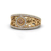 Image of Ring Lavona<br/>585 gold<br/>Brown diamond 0.50 crt