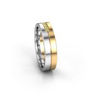 Image of Wedding ring WH0211L15AP<br/>585 gold ±5x1.7 mm<br/>Yellow sapphire