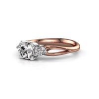 Afbeelding van Verlovingsring Amie cus 585 rosé goud diamant 1.20 crt