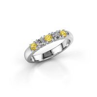 Image of Ring Rianne 5<br/>585 white gold<br/>Yellow sapphire 2.7 mm