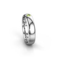 Image of Friendship ring WH0101L35BPHRT<br/>585 white gold ±5x2 mm<br/>Peridot