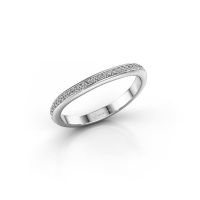 Afbeelding van Aanschuifring SRH0561C20H2<br/>585 witgoud<br/>Diamant 0.135 crt