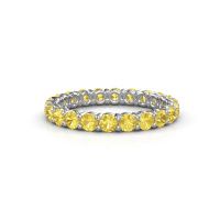 Bild von Vorsteckring heddy rnd 2.7<br/>585 Weißgold<br/>Gelb Saphir 2.7 mm
