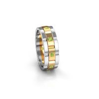 Afbeelding van Heren ring ricardo 2<br/>585 goud<br/>Peridoot 2 mm