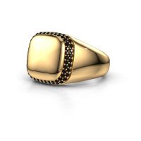 Image of Men's ring Pascal 585 gold black diamond 0.576 crt