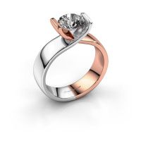 Afbeelding van Verlovingsring Noor 585 rosé goud diamant 1.00 crt