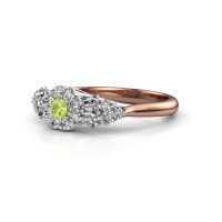 Image of Engagement ring Carisha 585 rose gold peridot 3 mm